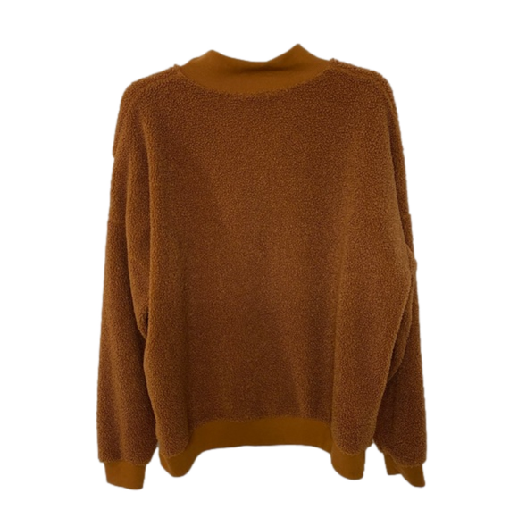 Oversized Retro Half Zip Fleece Sweater Size M - Picture 4 of 4